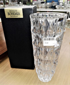 vaso in cristallo di bohemia nuovo